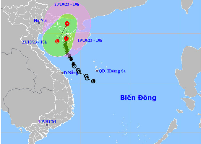 Bão số 5 di chuyển chậm, gây mưa lớn ở Bắc bộ